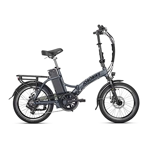 Elektrofahrräder : JOBO Ebike Elektrofahrrad Klappbar E-Faltrad mit Abnehmbare 36V 10.4Ah Lithium-Ionen-Batterie, Shimano 7-Gang E Bike Herren Damen (N11 10.4 weiß)