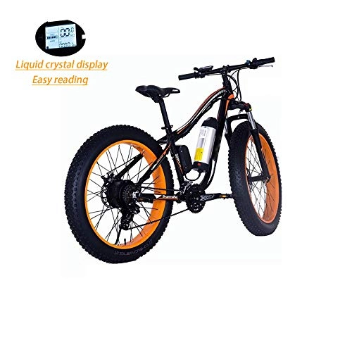 Elektrofahrräder : June Fetter Reifen Mountainbike-Fahrrad 250W Elektrisches Mountainbike 26 Zoll Elektrisches Fahrrad Mit Entfernbarer Lithium-Ionen-Batterie 36V / 10.4AH Aluminiumrahmen-elektrisches Fahrrad