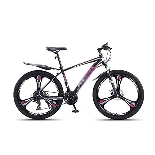 Elektrofahrräder : Kays Mountainbike Fahrrad für Damen und Herren Mountainbike 24 Geschwindigkeitsfahrrad 27, 5 Zoll Räder Dual-scheibenbremse-Bike Für Erwachsene Mens Womens(Size:27 Speed, Color:Lila)