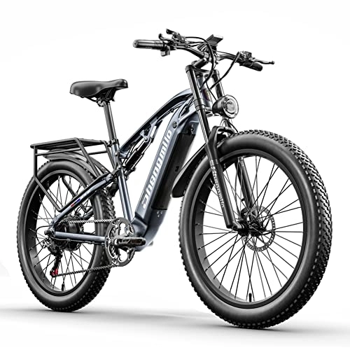 Elektrofahrräder : Kinsella Elektrofahrrad MX05, E-Bike mit breitem Reifen für Erwachsene, E-Bike mit 3 Fahrmodi, langer Akku, 48 V, 15 Ah, abnehmbarer Akku, hydraulische Scheibenbremse