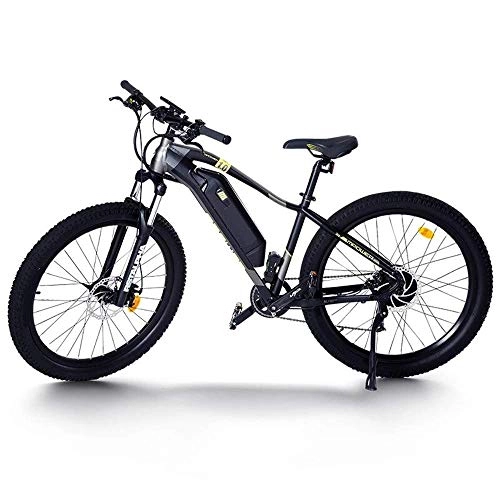 Elektrofahrräder : KKKLLL Elektrische Fahrrad 36V Lithium Batterie Berg Fett Reifen Autobatterie kann schwarz 26 Zoll extrahiert Werden