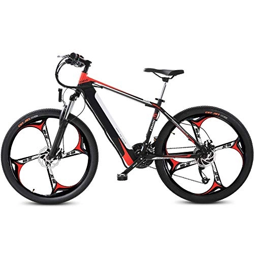 Elektrofahrräder : KKKLLL Elektrische Mountainbike Fahrrad Lithium Batterie Erwachsene Batterie Auto Fahrrad Schalt Servolenkung Roller EIN Rad Vier Messer