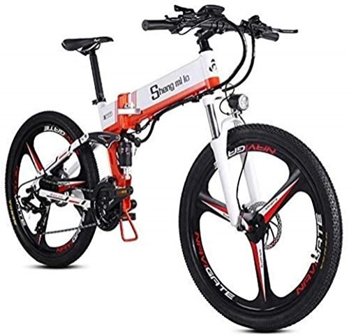 Elektrofahrräder : Lamyanran Elektrofahrrad Faltbares E-Bike 26-Zoll-Folding Elektro-Fahrrad Mountainbike Elektro
