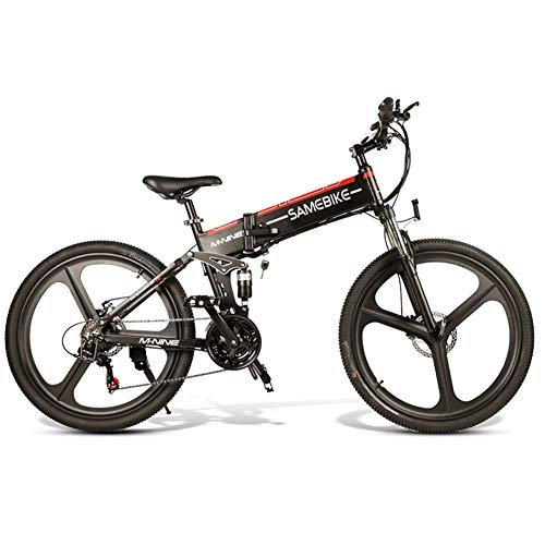 Elektrofahrräder : LCLLXB Elektrofahrrad Ebike Mountainbike, 26" Elektrisches Fahrrad mit 36V 8Ah Lithium-Batterie und 21-Gang, Black