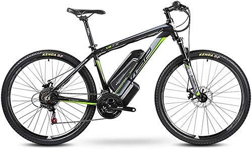 Elektrofahrräder : LEFJDNGB Berg Elektro-Fahrrad 26-Zoll-Hybrid-Fahrrad / (36V10Ah) 24 Geschwindigkeit 5 Speed Power System Mechanische Scheibenbremse Cruiser bis zu 35KM / H (Color : Green)
