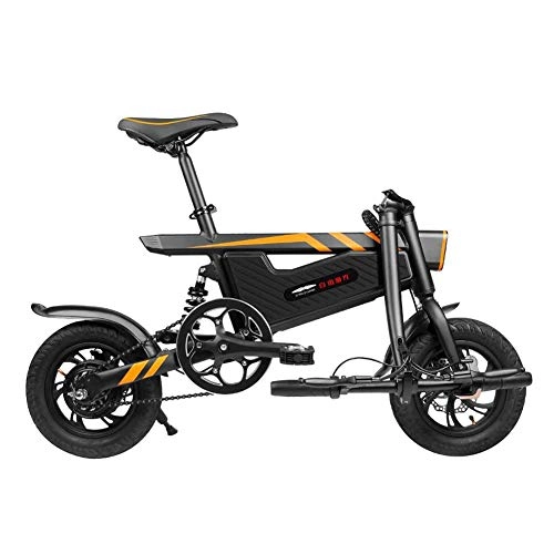 Elektrofahrräder : LHLCG Faltbares Elektrofahrrad - Mini tragbare einfach zu 36V8Ah Lithium-Batterie 16 Zoll E-Bike schwarz zu speichern