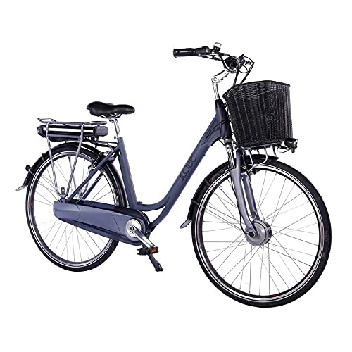 Elektrofahrräder : LLOBE City E-Bike Black Motion 2.0, 28 Zoll, Akku 36V / 13.2Ah, 250 Watt Motor