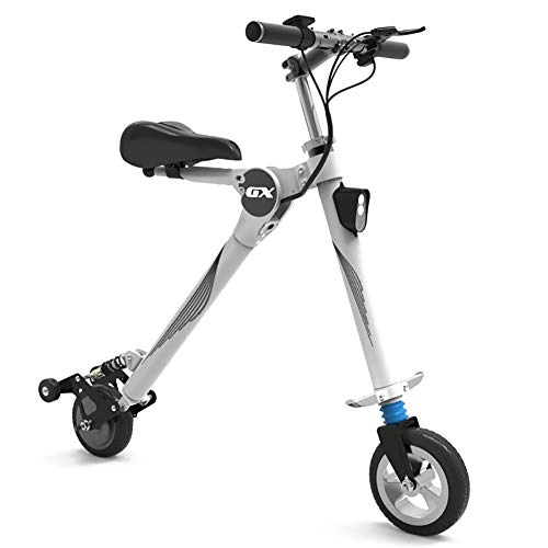 Elektrofahrräder : Mini Klein E-Bike, Draggable Aluminiumlegierung Leicht Elektrofahrrad, Lithium-ionenbatterie Pedelec Für Männer Frauen City Pendeln Weiß 250w 36v 5.2ah