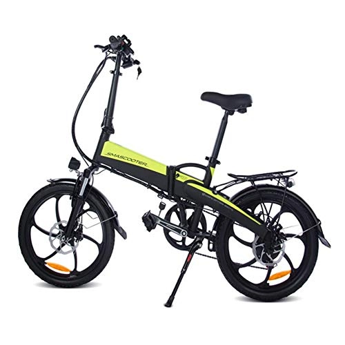 Elektrofahrräder : Mlxy zusammenklappbares Elektrofahrrad, 20-Zoll-Fahrrad für Erwachsene, herausnehmbare Lithium Batterie, 7-Gang-Getriebe, hintergrundbeleuchtetes Display-Messgerät, für Erwachsene und Jugendliche