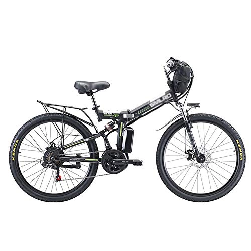 Elektrofahrräder : MSM E-Bike Für Erwachsene, Falten Pedelec, Maximale Geschwindigkeit 20km Pro Stunde, 500w 48v 13AH Lithium-ionenbatterie Elektrofahrrad, Maximale Belastung 150kg Schwarz 500w 48v 13ah