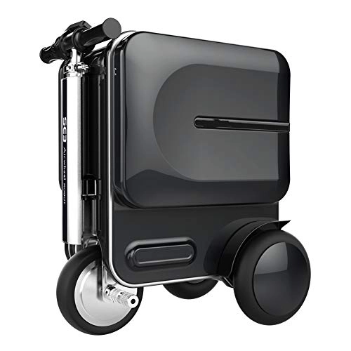 Elektrofahrräder : NAMENLOS 20"Smart Riding Luggage Scooter mit versteckter dehnbarer Stange, multifunktionaler Faltbarer Koffer 250W Motor 29.3L mit groer Kapazitt Robotergepck