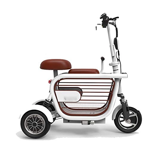 Elektrofahrräder : NBWE Elektrofahrrad Faltbare Dreirad Lithium Auto Lady Mini Kleine Dreirad Roller Elektroroller Erwachsene
