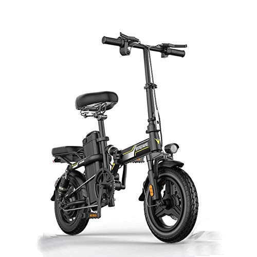 Elektrofahrräder : OQJUH Elektrisches Mountainbike mit Abnehmbarer Lithium-Ionen-Batterie mit großer Kapazität Elektroauto Zusammenklappbares Elektrofahrrad mit Batterie, Endurance200KM