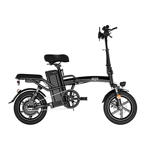 Elektrofahrräder : OQJUH Elektrofahrrad E-Bike-Fahrradklappbatterie Kapazität 8A / 12A / 20A / 30A Lithiumbatterie Elektrofahrrad aus kohlenstoffhaltigem Stahl für Erwachsene und Pendler, Endurance100KM