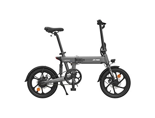 Elektrofahrräder : OUXI HIMO Z16 Elektrofahrrad für Erwachsene, faltbares Elektrofahrrad E-Bike 250W 3-Arbeitsmodus Höchstgeschwindigkeit 25 km / h, Motorräder Erwachsene Pendeln-schwarz