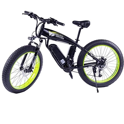 Elektrofahrräder : PHASFBJ E-Bike Elektrofahrrad, 26 Reifen Elektrisches Fahrrad mit Kettenschaltung Shimano 27 Gang Mountainbike Citybike 350W Bafang Heckmotor 15Ah Akku, 48v10ah Green