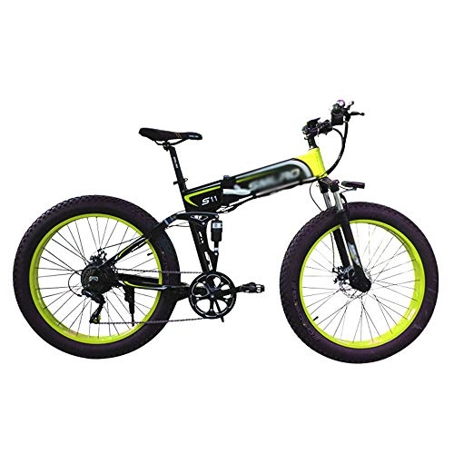 Elektrofahrräder : PHASFBJ Elektrofahrräder, Klapprad Fahrrad Elektro 350W 26 Zoll Faltbare Mountain Snow E-Bike Rennrad mit Hydraulischen Scheibenbremsen 7 Geschwindigkeit für Erwachsene, #2, 36V10AH