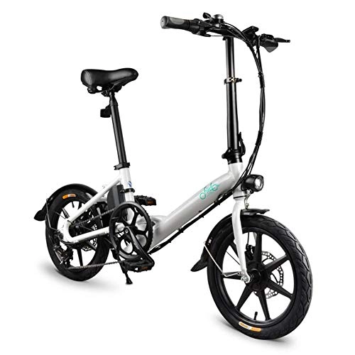Elektrofahrräder : PIONIN Zusammenklappbares elektrisches Fahrrad 25KM / H Leichtes 6-Gang-EBike