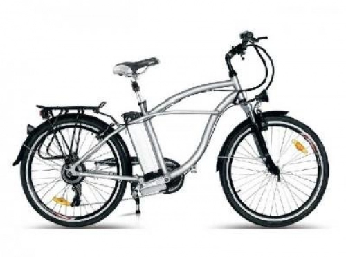Elektrofahrräder : Powabyke X byke 24Speed Herren E Bike, Herren, Silver (Polished Alloy)
