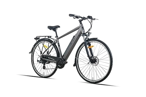 Elektrofahrräder : ProTour E-Bike Trekkingrad für Damen Herren, Elektrofahrrad Pedelec Citybike XC920, 28 Zoll, 36V / 12, 8Ah Akku, 250W Hinterradmotor, 8-Gang Shimano Kettenschaltung, 25 km / h, Alu-Rahmen leicht