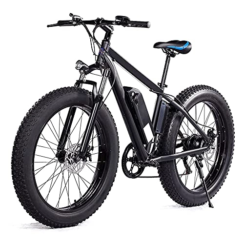 Elektrofahrräder : QTQZ Mehrzweck-Elektrofahrrad für Erwachsene und Jugendliche Schneefahrrad 26" Fat Tire Bike 500W 48V / 12.5AH Batterie E-Bike Moped Luftfahrt Aluminiumlegierungsrahmen 3 Fahrmodi für Outdoor-Radfa