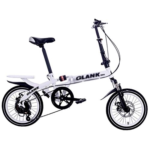 Elektrofahrräder : QWASZ Travel Faltrad Mini-Zahnräder mit Variabler Geschwindigkeit Faltrad Ebike für Studenten Männer Frauen Stoßdämpfer Klappfahrrad