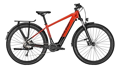 Elektrofahrräder : Raleigh Dundee 9 500Wh Bosch Elektro Trekking Bike 2022 (29" Herren Diamant XL / 52cm, Redorange / Magicblack Glossy (Herren))
