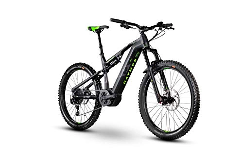 Elektrofahrräder : RAYMON E-Seven Trailray LTD 1.0 27.5'' Pedelec E-Bike MTB schwarz / grün 2020: Größe: 46 cm
