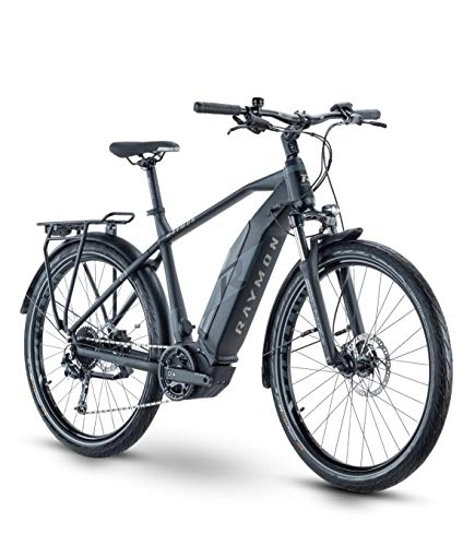 Elektrofahrräder : RAYMON Tourray E 4.0 Pedelec E-Bike Trekking Fahrrad grau 2021: Größe: 60 cm / XL