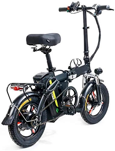 Elektrofahrräder : RDJM Ebike e-Bike, 14" Folding Electric Bike, 400W Pendler Stadt Ebike, Abnehmbare Lithium-Batterie 48V 8AH / 13AH mit DREI Arbeitsmodi Elektro-Fahrrad for Erwachsene und Jugendliche (Size : 13AH)