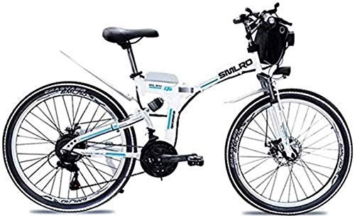 Elektrofahrräder : RDJM Ebike e-Bike, 48V 8AH / 10AH / 15AHL Lithium-Batterie Faltrad MTB Mountain Bike E-Bike 21 Geschwindigkeit Fahrrad Intelligenz elektrisches Fahrrad mit 350W Brushless Motor