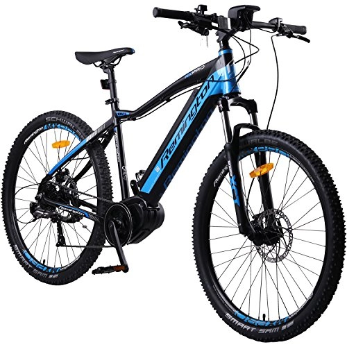 Elektrofahrräder : REMINGTON MXPRO MTB E-Bike Mountainbike Pedelec Mittelmotor, Farbe:blau
