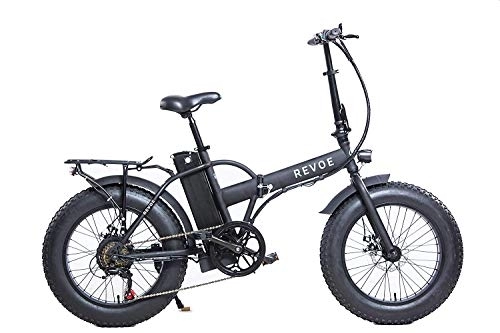 Elektrofahrräder : Revoe Dirt VTC Elektrisches Fahrrad, zusammenklappbar, 20 Zoll, Unisex, Erwachsene, Schwarz, Einheitsgröße