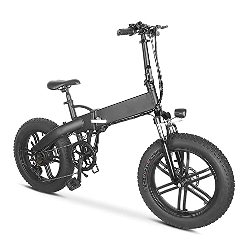 Elektrofahrräder : RUBAPOSM Elektrofahrrad, 20 '' Klapp-E-Bike für Erwachsene und Jugendliche 500W Motor-Elektrofahrrad mit Abnehmbarer 36V 10Ah Lithium-Ionen-Batterie 3 Arbeitsmodi