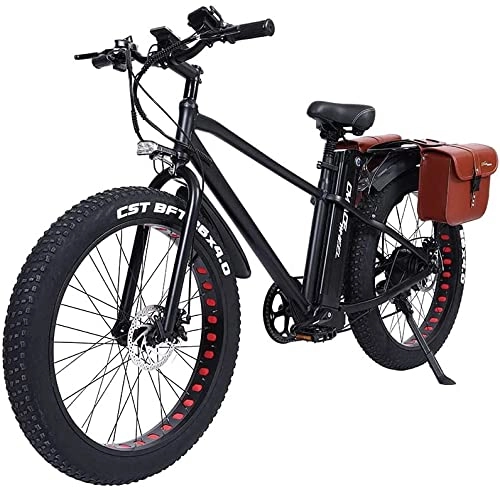 Elektrofahrräder : SAWOO 20AH Elektrofahrrad MTB Elektro Fat Bike 26 * 4, 0 Zoll für Erwachsene Männer Frauen (24AH)