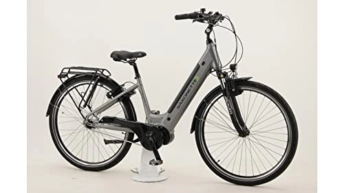 Elektrofahrräder : Saxonette Premium Plus 2.1 28 Zoll E-Bike 7-Gang Freilaufnabe 522Wh 14, 5Ah Akku Silber
