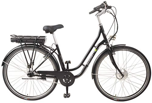 Elektrofahrräder : SAXONETTE Unisex – Erwachsene Fashion Plus 28" Retro E-Bike 11, 6 Ah 7-Gang Shimano Pedelec Elektrofahrrad schwarz, One Size