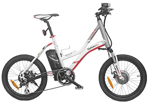 Elektrofahrräder : SAXXX City Link E-Bike E-Kompaktrad 20" Vorderradmotor 8, 8Ah Shimano 8Gang