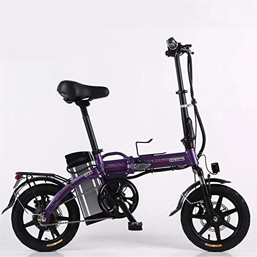 Elektrofahrräder : Shiyajun Zusammenklappbares Elektrofahrrad für Erwachsene Mini tragbares Lithium-Elektrofahrrad aus Aluminiumlegierung-8ah
