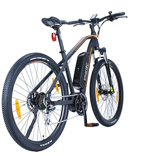 Elektrofahrräder : smartEC Hill-28M Mountainbike E-Bike Pedelec, 28 Zoll, Mittelmotor, 7 Gänge, Reichweite 80 km, Li-Ion-Akku 36V / 250 Watt, Downhill, 5 Motor-Unterstützungsstufen