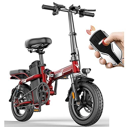 Elektrofahrräder : StAuoPK Intelligente Folding Elektro-Fahrrad, 14-Zoll-48V25A 350W Mini elektrisches Fahrrad, Lithium-Batterie-Moped, Erwachsene Kleine Erzeugung Batterie Elektro-Auto, C