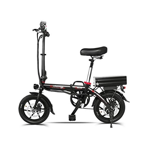 Elektrofahrräder : Style wei Folding Elektro-Fahrrad Ultra Light Tragbare Lithium-Batterie Kleine Elektro-Fahrzeug 48V Lithium-Akku