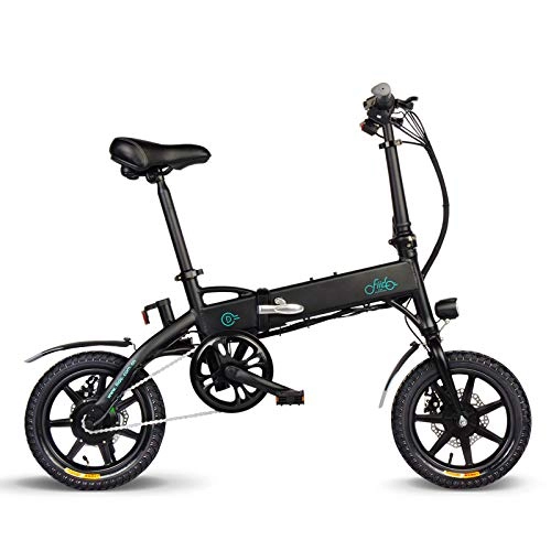 Elektrofahrräder : SummerRio 14 Zoll E-Bike Elektrofahrrad Mountainbike Elektro Fahrrad Pedelec mit Kapazitt Lwenbatterie LED-Anzeige 250W 25km / h (Schwarz(7.8Ah))