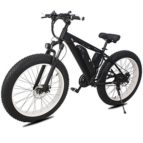 Elektrofahrräder : sunyu 26" E-Bike 36V 8Ah-250W 21 Geschwindigkeit Elektrofahrrad für Erwachsene Lithium Batterie Breiter Reifen Mountainbike - schwarz
