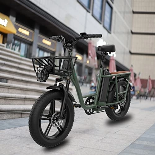 Elektrofahrräder : T1 Erwachsene Elektrofahrrad, Verstellbarer Sitz und Lenker Outdoor Fahrrad Fahrzeug, Dicke Reifen Brushless Motor