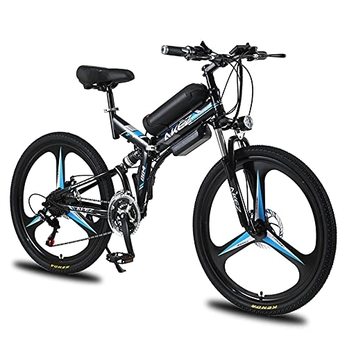 Elektrofahrräder : TAOCI Elektrofahrrad 36V Klappbares elektrisches Mountainbike für Erwachsene, 26-Zoll-Pendler-Elektrofahrrad (Black)
