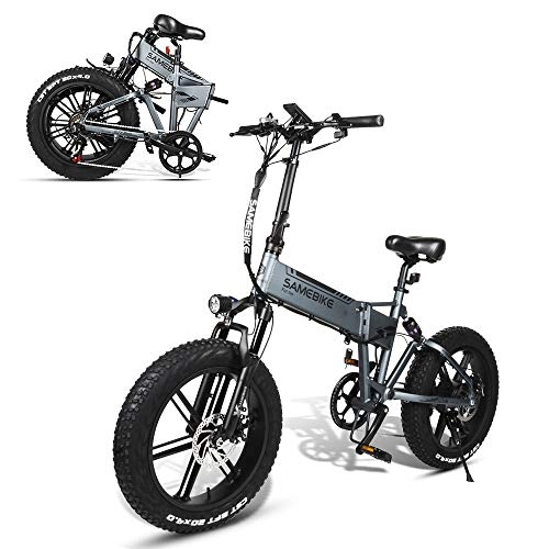 Elektrofahrräder : TypeBuilt Elektrofahrrad Leicht Und Praktisch, 20 Zoll Faltbare Mountain Snow E-Bike, Klapprad Rennrad Mit 48V 10Ah Lithium-E-Bike Batterie Scheibenbremsen 7 Geschwindigkeit
