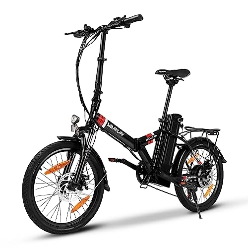Elektrofahrräder : VARUN 20" E Bike Klappbar für Damen Herren, Faltbares E-Citybike mit 250W / 36V / 10.4Ah Akku, Shimano 7 Gang-Schaltung Mit CE-Zertifizierung EU-konform