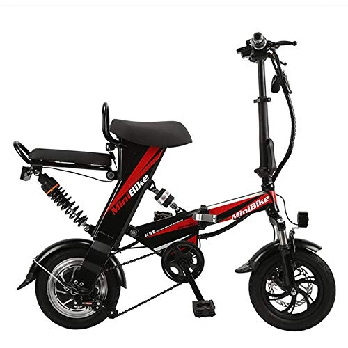 Elektrofahrräder : Wheel-hy Elektrofahrrad 12" Erwachsene E-Bike, 48V 15AH Abnehmbarer Akku, 48V 350W Heckmotor
