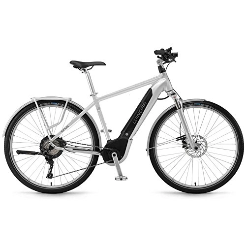 Elektrofahrräder : Winora Sinus iX11 500 Pedelec E-Bike City Fahrrad silberfarben 2019: Größe: 52cm